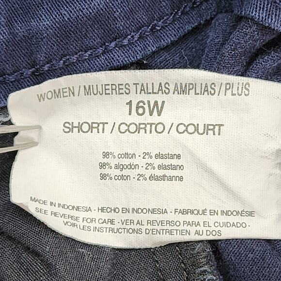 Gloria Vanderbilt Pants Womens 16W SHORT Blue Amanda High Rise Straight Stretch - Picture 6 of 13